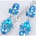 Гарнитур rhinestone wedding necklace earing